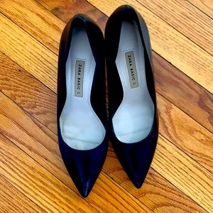 Size 37 zara heels. Black. Worn only 1-2x.